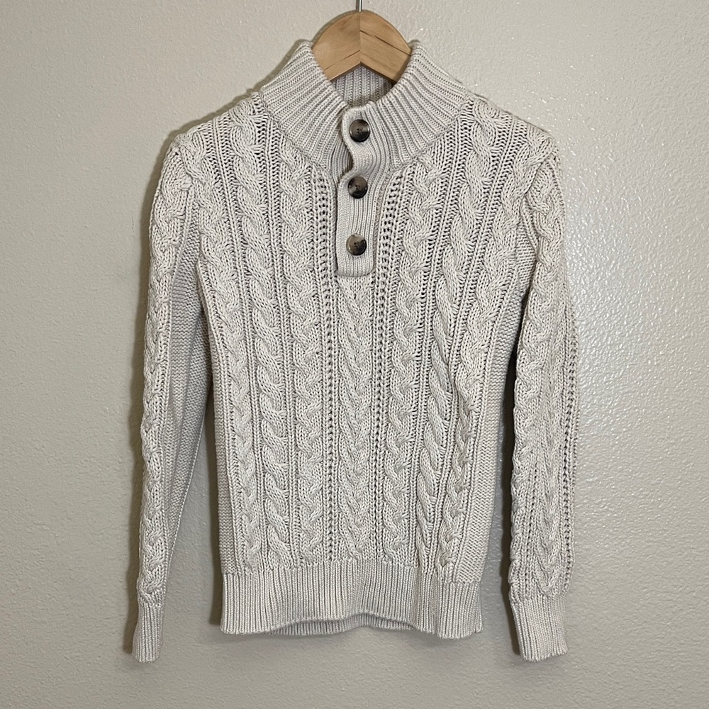 Gap Kids Tan Knit Pullover Cotton Sweater